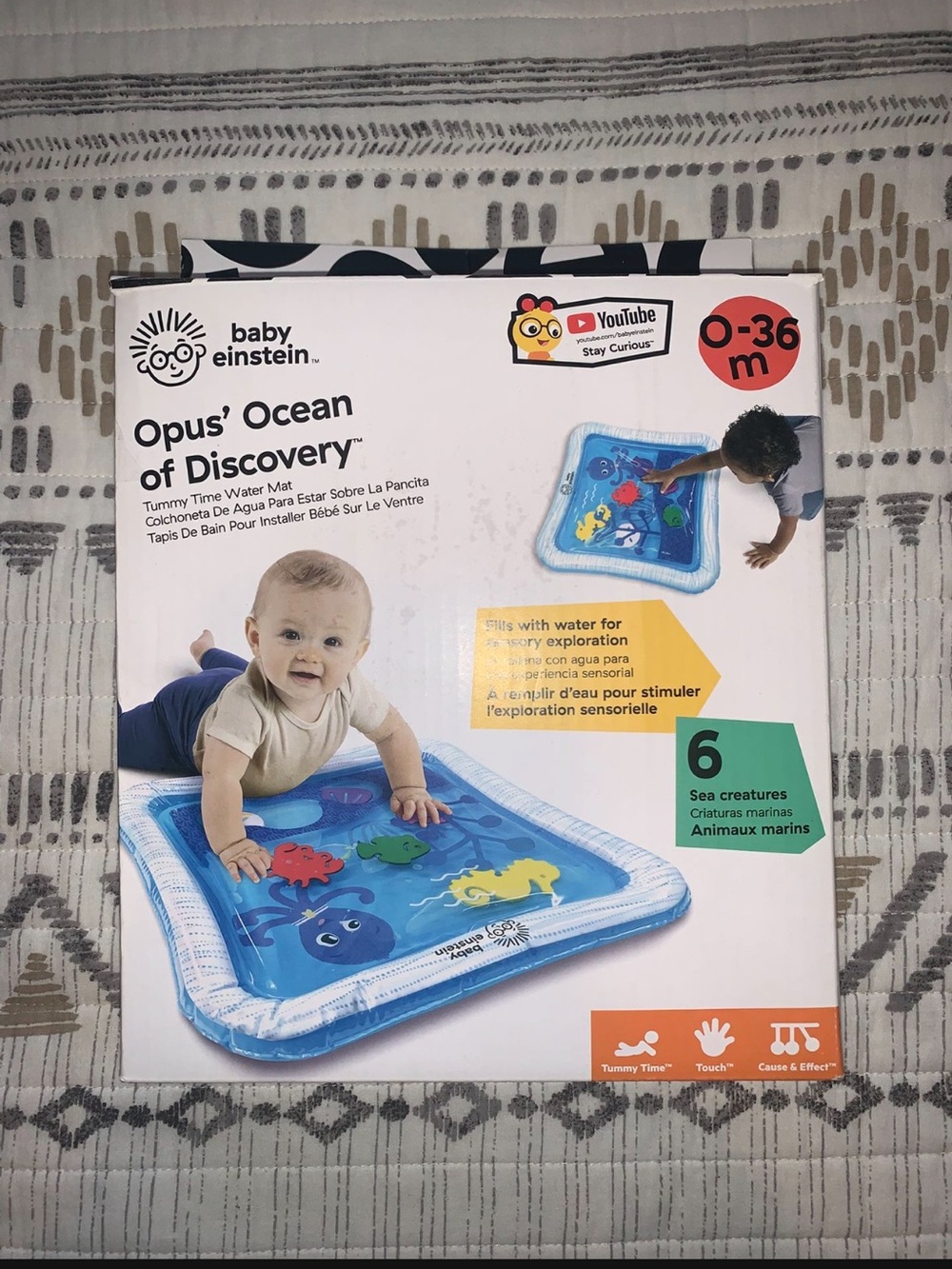 Baby Einstein Opus' Ocean of Discovery Blue Tummy Time Water Mat